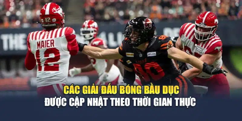 Khám Phá Cá Cược Bóng Bầu Dục Đỉnh Cao Thưởng Khủng 1 Các giải đấu bóng bầu dục được cập nhật theo thời gian thực